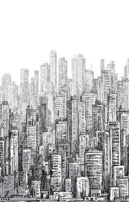 Tenda a rullo per finestra modello città