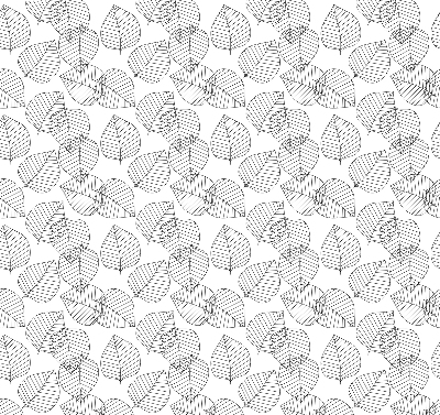 Tenda a rullo in tessuto con fantasia a foglie disegnate