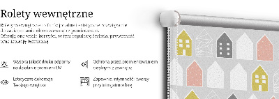 Tenda a rullo in tessuto disegnato