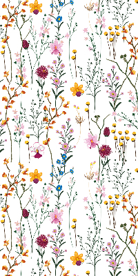 Tenda a rullo da interno con fantasia a fiori colorati