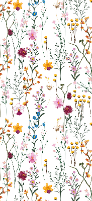 Tenda a rullo da interno con fantasia a fiori colorati