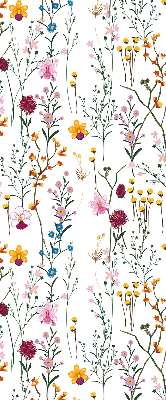 Tenda a rullo da interno con fantasia a fiori colorati