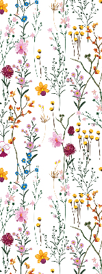 Tenda a rullo da interno con fantasia a fiori colorati