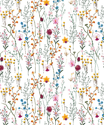 Tenda a rullo da interno con fantasia a fiori colorati