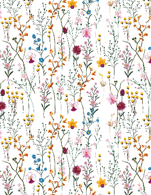 Tenda a rullo da interno con fantasia a fiori colorati