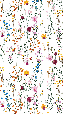 Tenda a rullo da interno con fantasia a fiori colorati