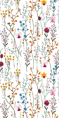 Tenda a rullo da interno con fantasia a fiori colorati