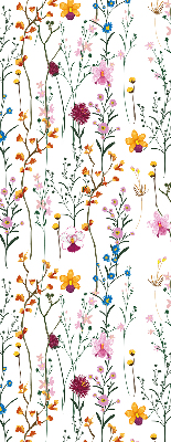 Tenda a rullo da interno con fantasia a fiori colorati