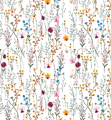 Tenda a rullo da interno con fantasia a fiori colorati