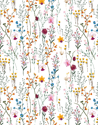 Tenda a rullo da interno con fantasia a fiori colorati