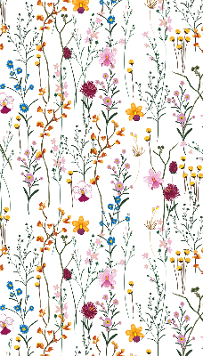 Tenda a rullo da interno con fantasia a fiori colorati