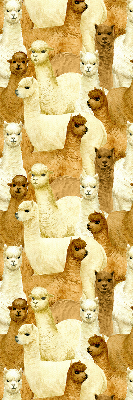 Tenda a rullo per finestra con stampa di un branco di alpaca