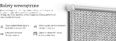 Tenda a rullo da interno in colore abete bianco