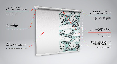 Tenda a rullo per finestra con fantasia nuvole e vento