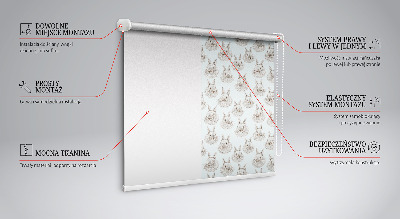 Tenda a rullo per finestra con fantasia a conigli