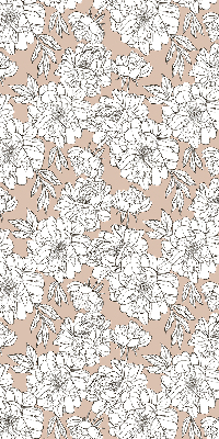 Tenda a rullo per finestra con fantasia di fiori disegnati