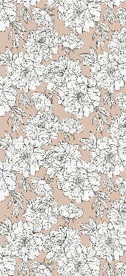 Tenda a rullo per finestra con fantasia di fiori disegnati