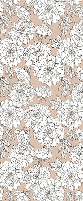 Tenda a rullo per finestra con fantasia di fiori disegnati