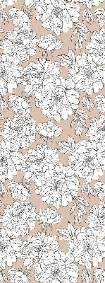 Tenda a rullo per finestra con fantasia di fiori disegnati