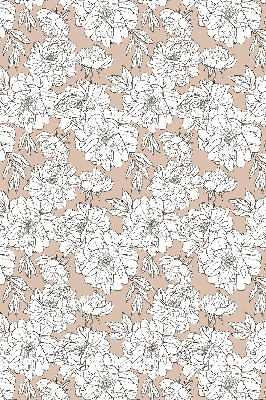 Tenda a rullo per finestra con fantasia di fiori disegnati