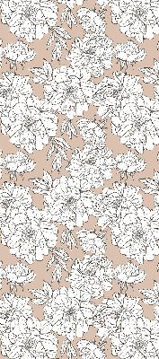 Tenda a rullo per finestra con fantasia di fiori disegnati