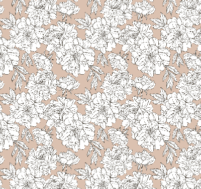 Tenda a rullo per finestra con fantasia di fiori disegnati