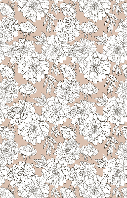 Tenda a rullo per finestra con fantasia di fiori disegnati