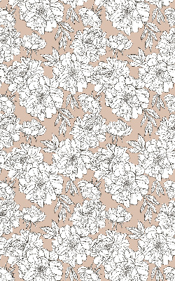 Tenda a rullo per finestra con fantasia di fiori disegnati