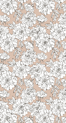 Tenda a rullo per finestra con fantasia di fiori disegnati
