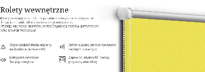 Tenda a rullo per finestra di colore giallo