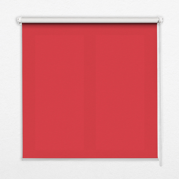 Tenda a rullo per porta finestra di colore rosso
