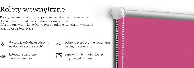 Tenda a rullo per finestra di colore rosa