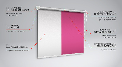 Tenda a rullo per finestra di colore rosa