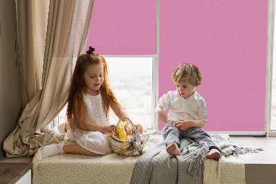 Tenda a rullo da interno di colore rosa