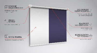 Tenda a rullo per porta finestra di colore viola scuro