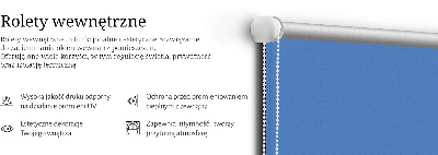 Tenda a rullo per finestra di colore blu