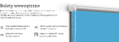 Tenda a rullo in tessuto di colore blu