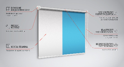 Tenda a rullo in tessuto di colore blu