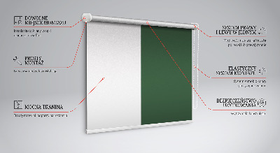 Tenda a rullo interna per finestra di colore verde