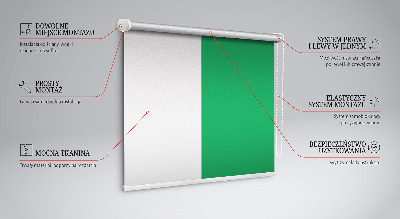 Tenda a rullo in tessuto di colore verde