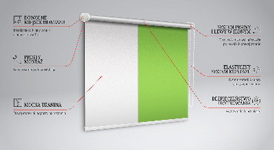 Tenda a rullo da interno di colore verde