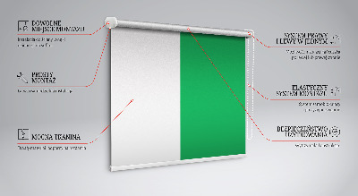 Tenda a rullo in tessuto di colore verde