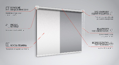 Tenda a rullo interna per finestra di colore grigio