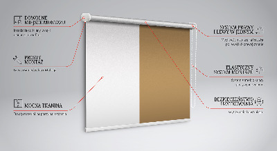 Tenda a rullo in tessuto di colore marrone