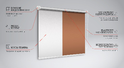 Tenda a rullo per finestra di colore marrone