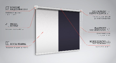 Tenda a rullo in tessuto di colore nero