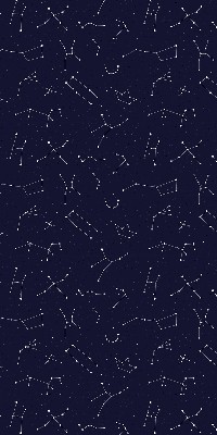 Tenda a rullo per porta finestra con stampa a motivo di costellazione di stelle