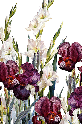 Tenda a rullo per porta finestra con motivo a piccoli fiori