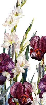 Tenda a rullo per porta finestra con motivo a piccoli fiori