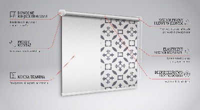 Tenda a rullo per finestra modello illusione